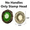 3D Embossed Diamand Wax Seal Stamp Head, ONWINPOR Diamond Frame
