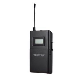 Takstar WPM-200R UHF Wireless Audio System Receiver LCD Display 6 Selectable Channels 50m Transmission Distance with In-Ear Headphones