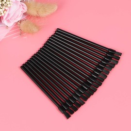Frcolor Lipstick Brush, Disposable Lipstick Brush, Makeup Lipstick, Multi-functional, Makeup Brush, Disposable, Portable, Convenient, Set of 100, Black