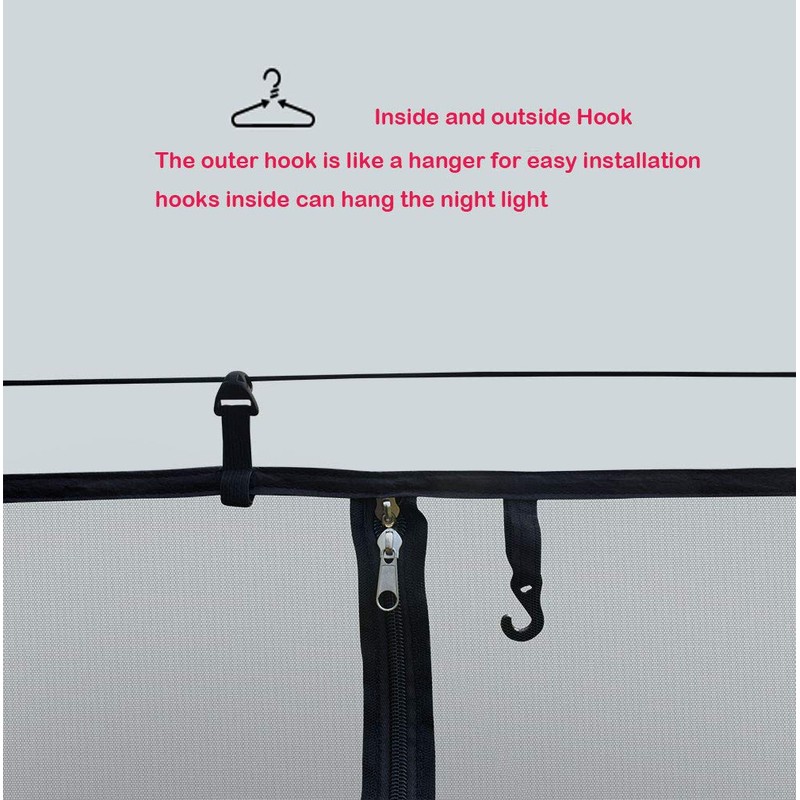 Mosquito net for Camping Hammock, Compact Lightweight Hammock Netting, 12'