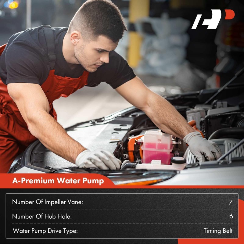 A-Premium Engine Water Pump with Seal Compatible with Honda Prelude