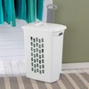 Sterilite 3-Pack Ultra Wheeled Hamper, Laundry Basket w/ Flip-Top Lid