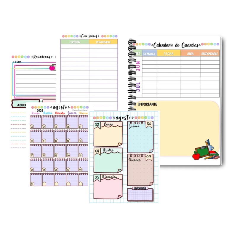 Agenda Escolar Docente Medio Oficio 90 Gr Mod-01