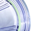CENPEK 5 Inch Clear Housing with White Rib Cap For