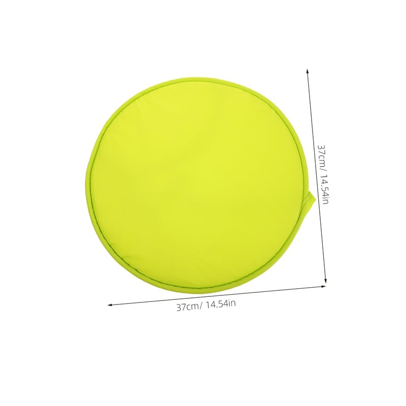 Operitacx Light Yellow Round Seat Cushion Thickened Sponge Chair Pad