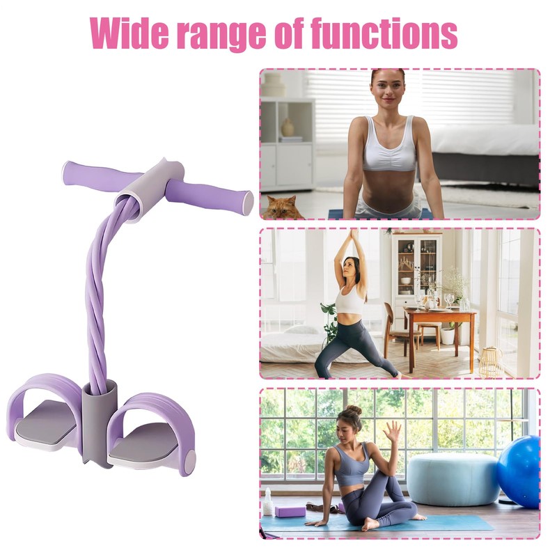 Elastic Sit Up Pull Rope | Foot Pedal Tension Rope
