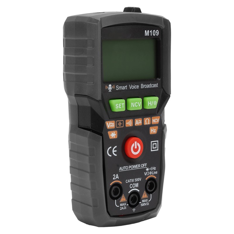 Digital Multimeter English Voice Broadcast Flashlight Backlit Screen Automatic Portable