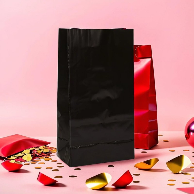 Black Magic Paper Party Bags - 10" x 5" (12