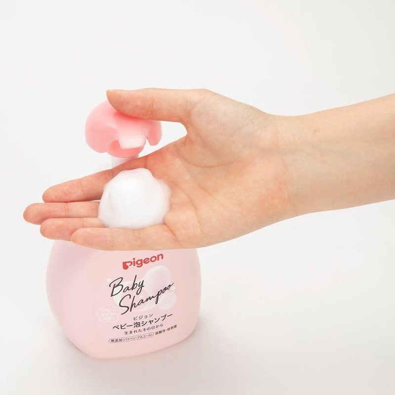 Pigeon Baby Foam Shampoo, Baby Flower Scent, Refill, 10.1 fl