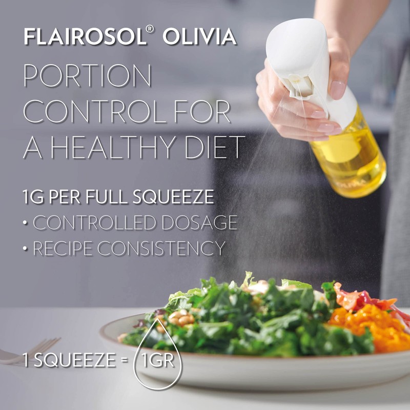 FLAIROSOL OLIVIA. The Original Advanced Oil Sprayer for Cooking, Kitchen,
