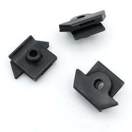 VVO Fasteners Black Plastic Clips Wheel Arch Trim and Rear Mudguard Compatible with Some Nissan Figaro (Pack of 10 Clips)