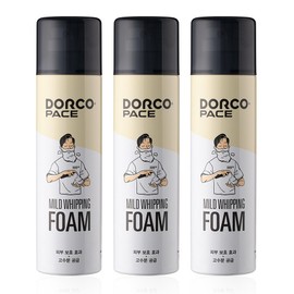 PACE Dorco Face Mild Whipping Foam, 250ml, 3 pcs / PACE 도루코 페이스 마일드 휘핑 폼, 250ml, 3개