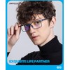 ANYLUV Blue Light Glasses Men/Women, Al-Mg Working Blue Light Blocking