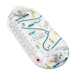 Unknown 53367 Life is Better at The Campsite Window Thermometer RV Map Design - Displays Both Fahrenheit and Celsius Temperatures - Allows for Easy Mounting to Any Glass Surface