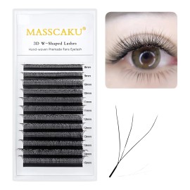 Extensiones De Pestañas Masscaku W Mix 3d / 4d Matte