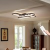 Shine LUEST Modern LED Ceiling Lights for Bedroom 26" Dimmable