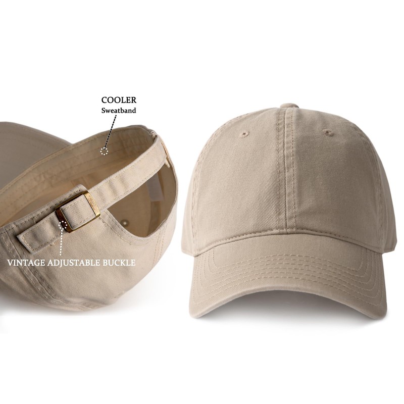 FURTALK Men and Women Vintage Washed Distressed Cotton Baseball Cap