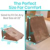 Xtra-Comfort Bed Wedge Pillow - Folding Memory Foam Incline Cushion