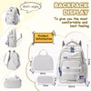 YJMKOI 3Pcs Kids Backpack Set Elementary Middle School Backpacks for