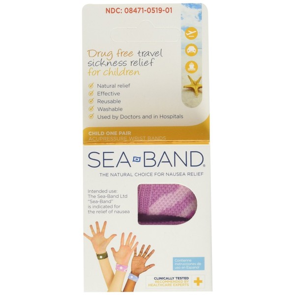 Sea-Band Child Morning and Travel Sickness Wristband, 2 Count