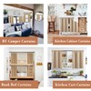 XTMYI Beige Waterproof Blackout Short Curtains 30x30 Inch Length