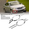 2PCS Fog Lamp Bumper Grille Cover Gloss Chrome 2118851174 Replacement
