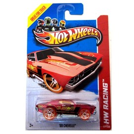 Mattel Hot Wheels - '69 Chevelle (Translucent Red) - HW Racing 2013 - 137/250 [Scale 1:64]