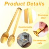 Pack of 2 Tea Bag Press Tongs, Stainless Steel Tea