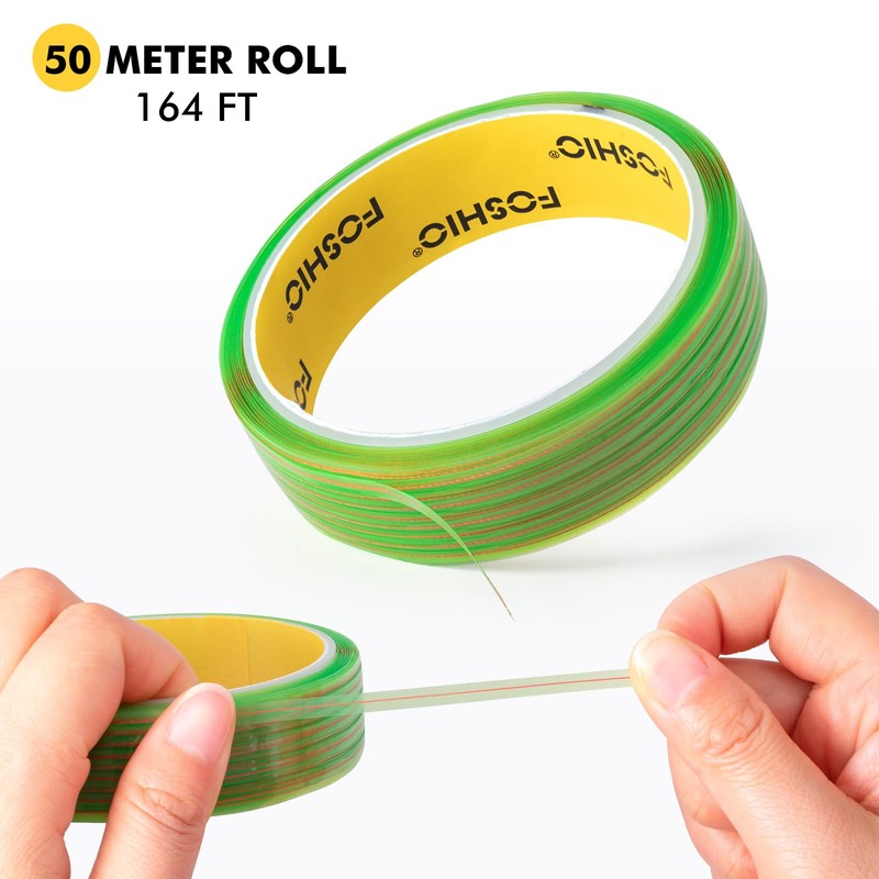 FOSHIO 50M Knife Less Vinyl Wrap Tools Kit, 6PCS Car