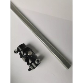 RSRing 9/16-26 x 3/4" DD U-Joint + 36" Long 3/4" DD Universal Steel Steering Shaft Kit