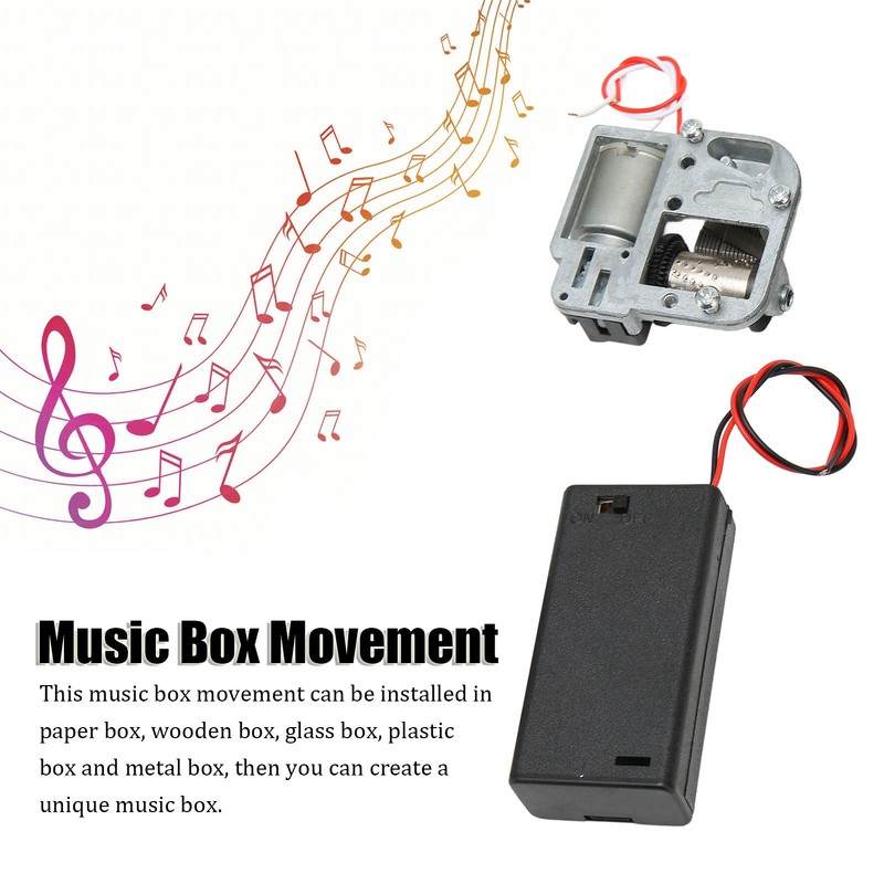 Music Box Movement 18 Note Battery Powered Beautiful Melody Therapeutic
