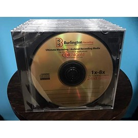 Burlington Recording 24 Kt Gold Ultimate Archival Mastering CD-R Pack of 10