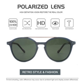 MOSTAR Small Sunglasses for Petite Face Men Women Brushed Surface Wooden Sun Glasses UV Protection Polarized Sunglasses