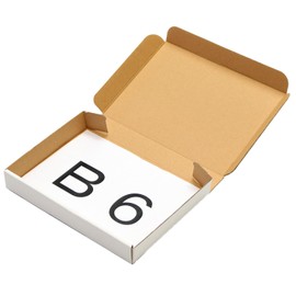 Earth Cardboard Click Post Box B6 1.2 inches Thick 100 Sheets Yuu Packet Post Packaging White ID0288