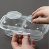 XIZHI Clear Cupcake Boxes with 2 Compartment,Plastic Stackable Cupcake Carrier