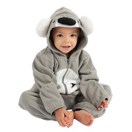 Fleece Baby Bunting Bodysuit – Infant One Piece Kids Hooded Romper Outerwear Toddler Jacket