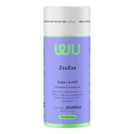 Suplemento Para Dormir Insomnio Ansiedad Gaba 5-htp Magnesio L-teanina ZzzZzz Noche Descanso Reparador Wu Nutrition 120 Capsulas
