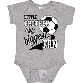 inktastic - Body de bebé para jugador de fútbol, 0060 gris jaspeado, 6 meses