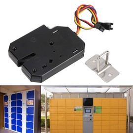 DC 12 V, 2 A, elektromagnetische Steuerung, intelligenter Magnetschrank, Magnetverschluss, Schloss aus schwarzem Stahl, für sicheres Gerät, Mini-System