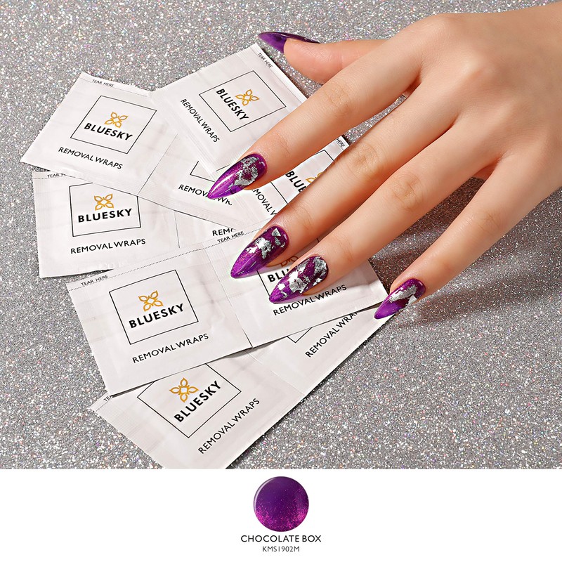 BLUESKY Remover Wraps - Removal Wipes - Professional Acetone Nail