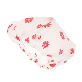 VOCOSTE Shower Cap Hair Cap 1 Layer Waterproof Reusable Bath Spa SPA Face Wash 1pc Orange Flower