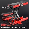 DNA MOTORING Steel Motorcycle ATV Scissor Lift Jack Hoist Stand