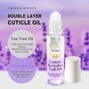Joyeee Nail Oil Cuticle, 2PCS Roll-On Oil Treatment for Damaged,