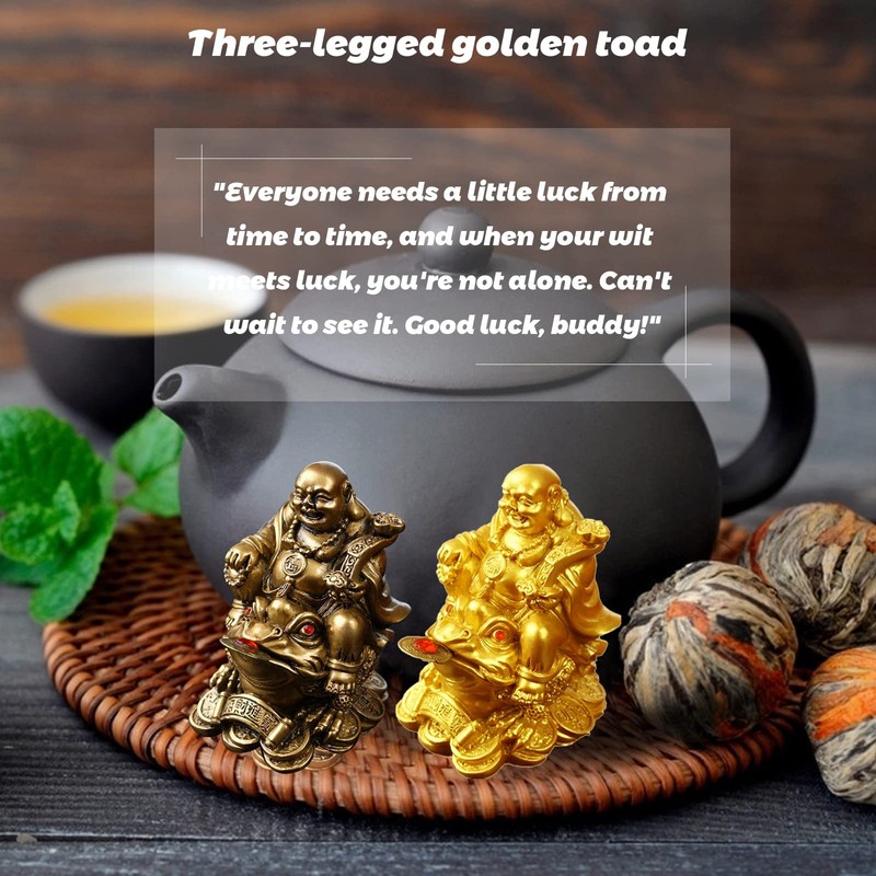 YODOOLTLY Feng Shui Laughing Buddha, Wealth Laughing Buddha Sit on