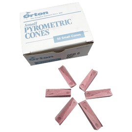 Pyrometric Cones For Monitoring Ceramic Kiln Firings-Cone 6 (1 Pkg/50)