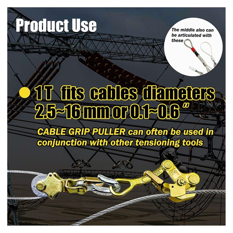 Cable Grip Puller High Strength Stable Performance Universal for Trailers
