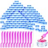 MotBach 100 Pcs 3g Empty Plastic Containers with Lids,Tiny Makeup