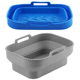 Serveyou Silicone Blackstone Grease Cup Liners,Blackstone Drip Pan Liners,Reusable Foldable Grill Drip Pan Liners,Reusable Griddle Grease Catcher