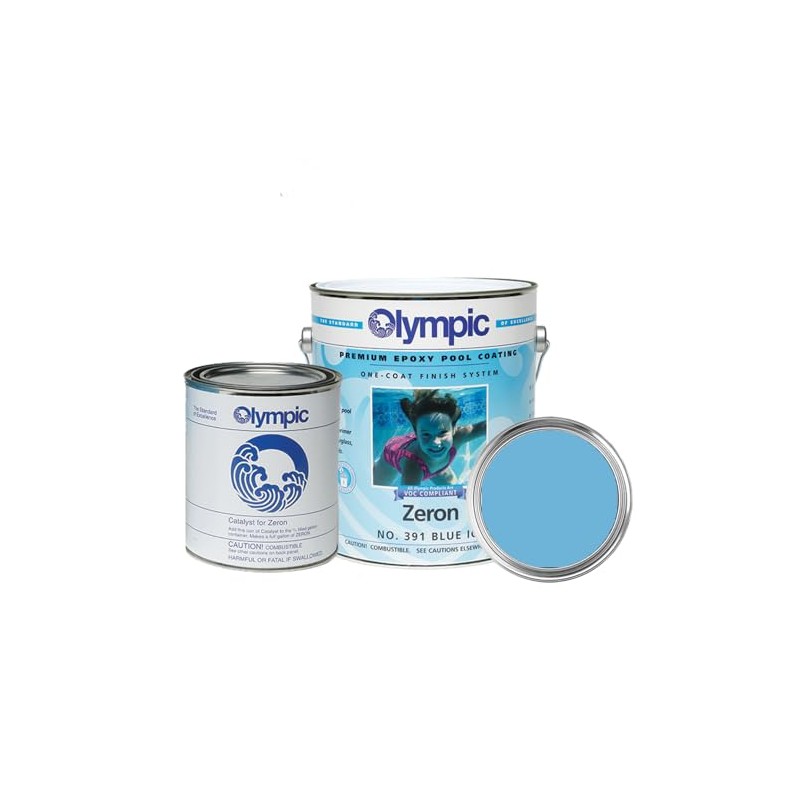 Olympic Pool Paint - Zeron - Blue Ice - 1
