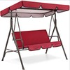Outdoor Terrace 3 Seat Swing Seat Waterproof Cover Swing Top